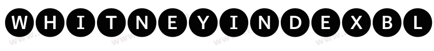 WhitneyIndexBlack Ro字体转换